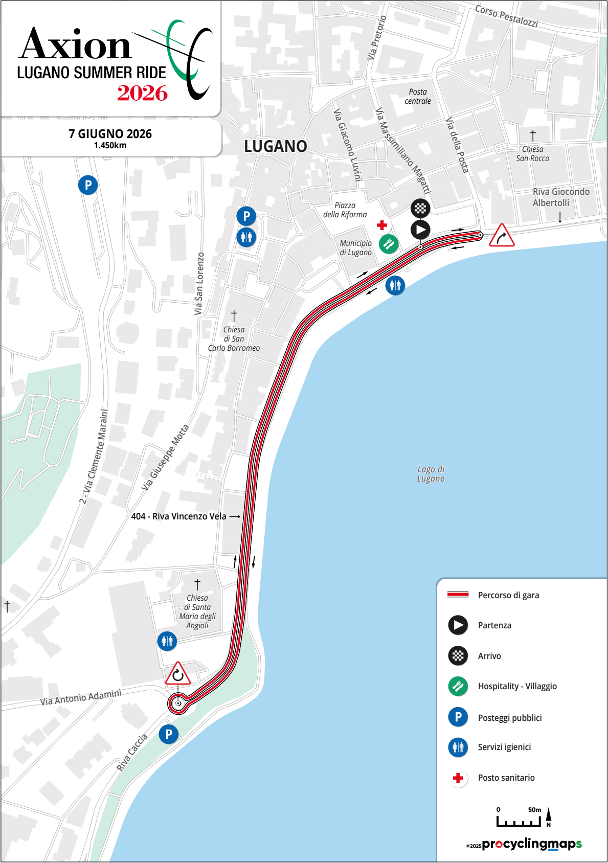 Percorso Axion Lugano Summer Ride 2026